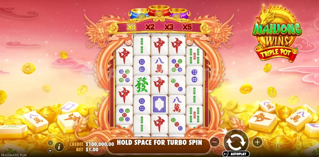 Mahjong Wins Triple Pot